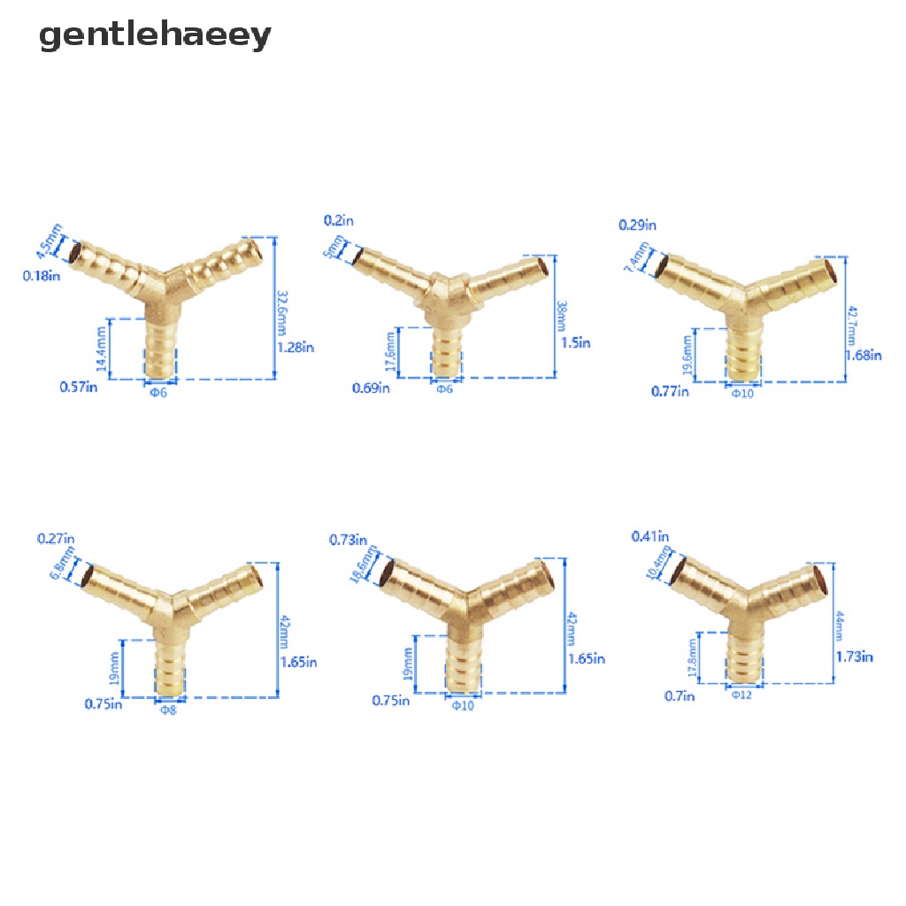 1 Ống Nối Chữ T Bằng Đồng Thau 2 3 4 Chiều