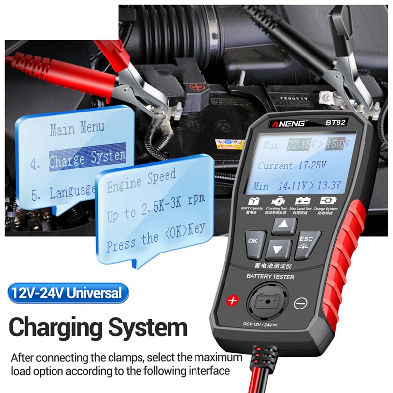 ANENG 1 Dụng Cụ Phân Tích Pin Xe Hơi BT82