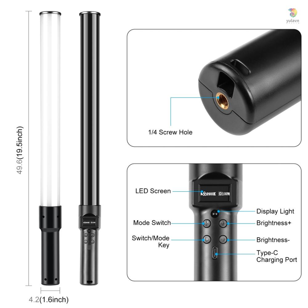 Đèn LED Ống Cầm Tay 300K-6500K 18K Chuyên Dụng Chất Lượng Cao