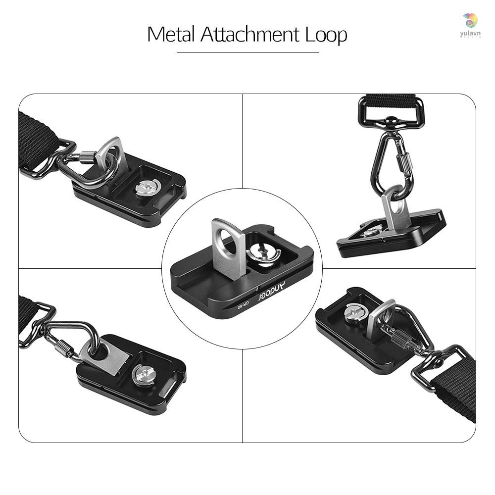 Tấm Tháo Lắp Nhanh Đầu Bi Andoer QR-60 Bằng Hợp Kim Nhôm 1 / 4 &quot;Cho Arca-Swiss