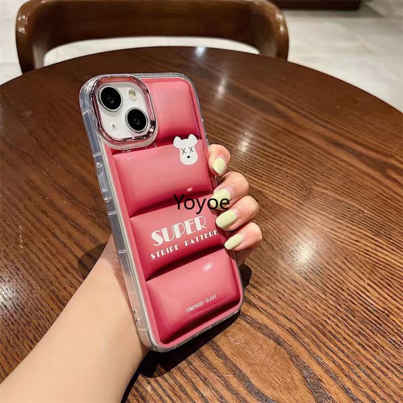 Ốp Điện Thoại Mềm Mạ Điện Chống Sốc In Hình Gấu Hoạt Hình Cho iPhone 14 11 12 13 Pro Max X XS XR 7 8 Plus SE