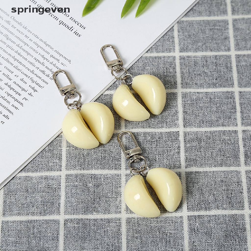 Móc Khóa Hình Quả Tỏi Tỉ Lệ 1: 1 Có Khóa Tôm Hùm Ngộ Nghĩnh Cho Túi Xách / Điện Thoại