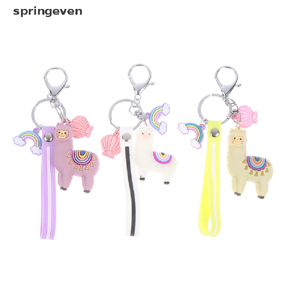 1 Móc Khóa Hình Lạc Đà Alpaca Hoạt Hình Dễ Thương