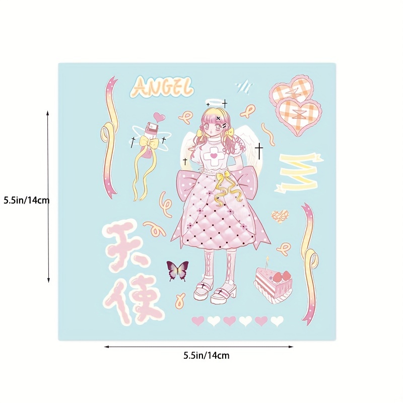 1 Tờ Nhãn Dán Trang Trí Hình Nhóm Nhạc Nữ Hàn Quốc Ngọt Ngào Xinh Xắn DIY