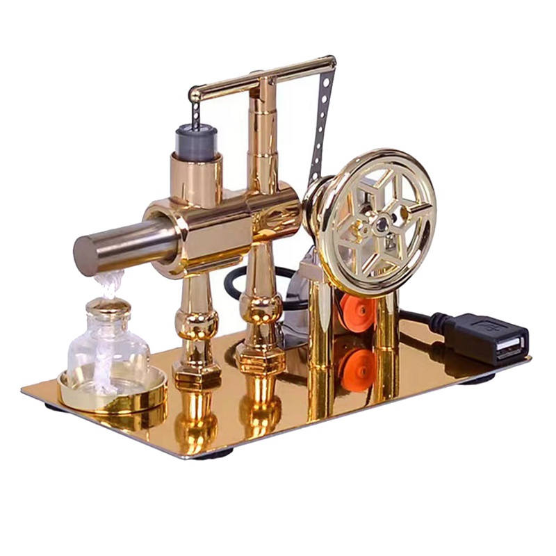 1 Mô Hình Động Cơ Stirling Mini Màu Vàng