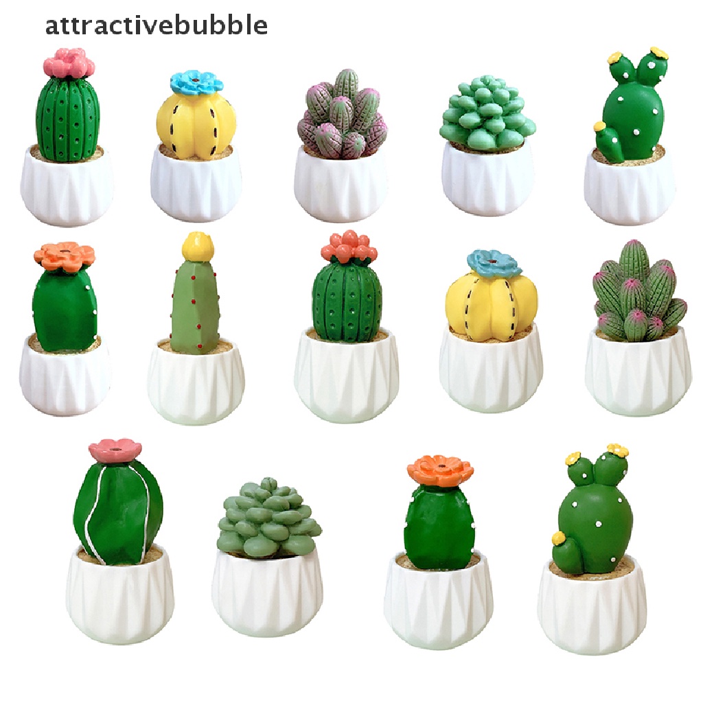 Set 1 / 4 Đồ trang trí Cây Xương Rồng Mini Trang Trí Tiểu Cảnh