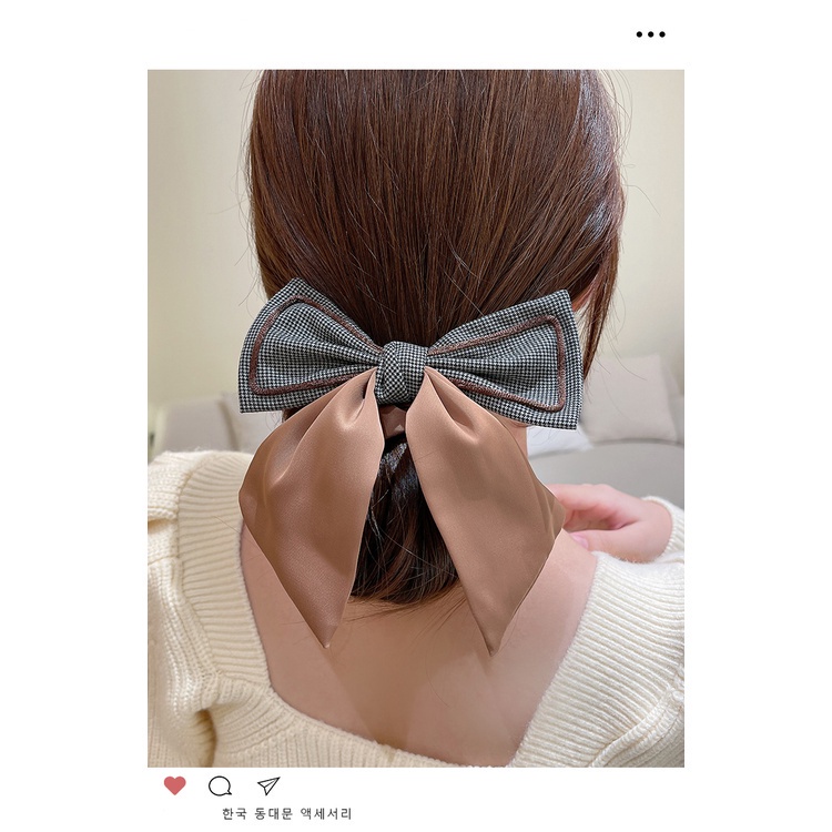 Dây Cột Tóc Bản Lớn Cao Cấp Thời Trang Mùa Xuân Cho Nữ