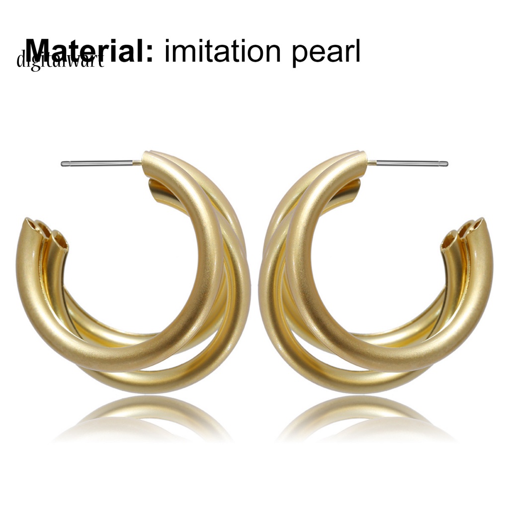 Kỹ Thuật Số| 1 Đôi Bông Tai Hợp Kim Dáng Dài Thời Trang Công Sở