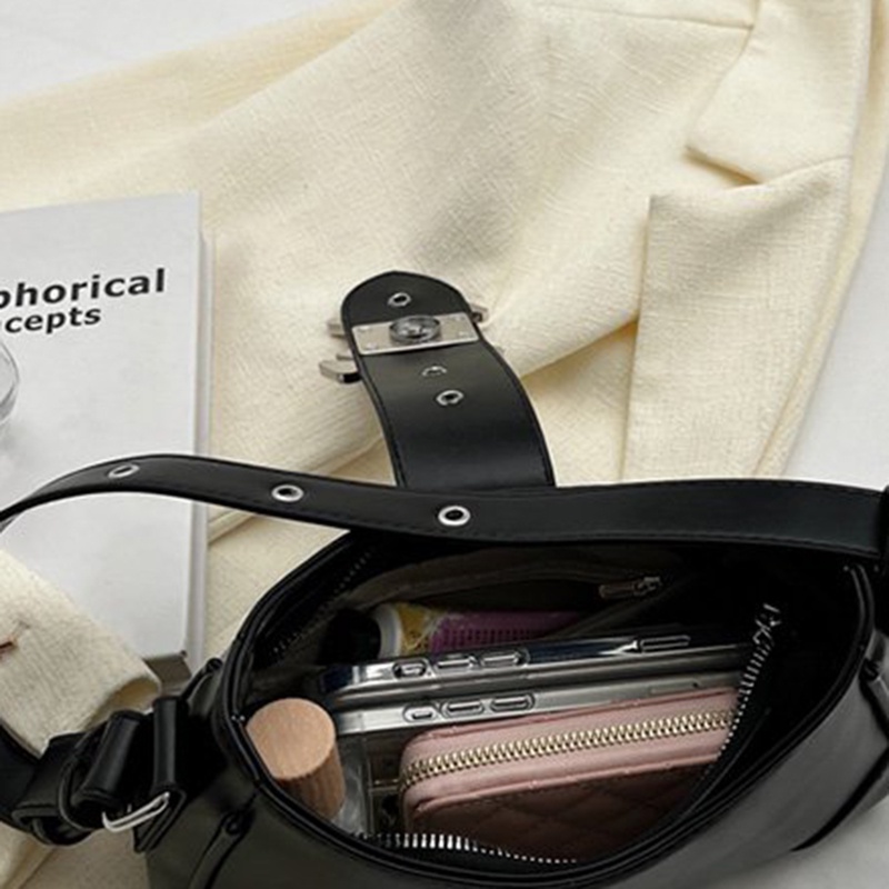 Ielgy Túi Xách Đeo Vai Phối Khóa Cài Đơn Giản Thời Trang Cao Cấp Phong Cách Pháp Có Thể Điều Chỉnh Phần Cứng Nuche Dành Cho Bạn Nữ