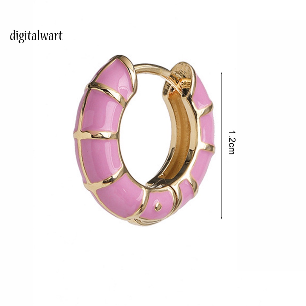 Kỹ Thuật Số| 1 Đôi Bông Tai Tròn Nhiều Màu Phong Cách Bohemia Dành Cho Nữ