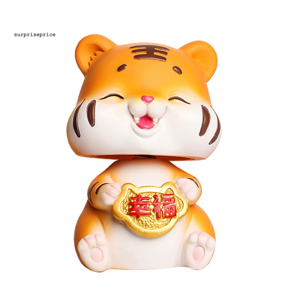 Spa Tượng Hổ Mini Tinh Xảo Vui Nhộn Làm Việc Điều Chỉnh Tư Thế Cầm Đồ Dùng Năm Mới DIY Cho Lễ Hội Mùa Xuân