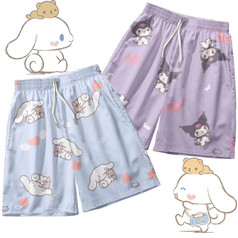 Quần Short Bóng Rổ Đi Biển Dáng Rộng In Hoạt Hình Cún Cinnamon Thời Trang Cho Nam Cxbpi01.vn4.18