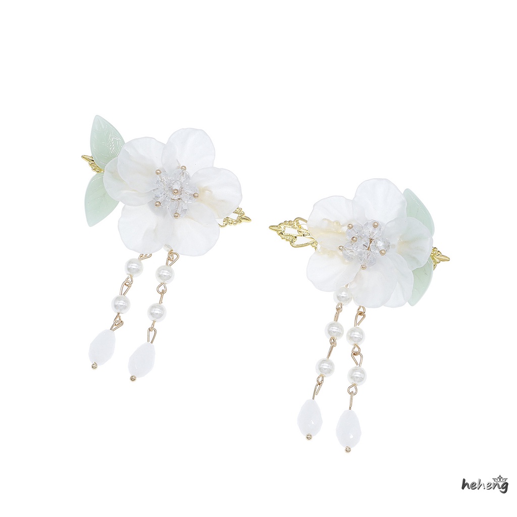 Kẹp Tóc Đính Pha Lê Trắng Phong Cách Cổ Điển Thanh Lịch Dành Cho Nữ