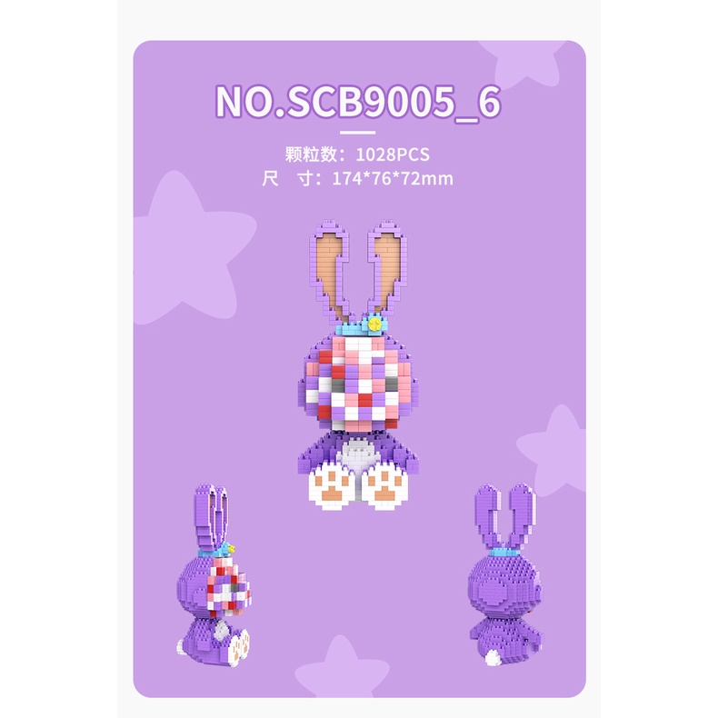 Bộ Đồ Chơi Lắp Ráp Hình Chú Vịt Pixel / Chuột Cỡ Nhỏ Dễ Thương Cho Người Lớn