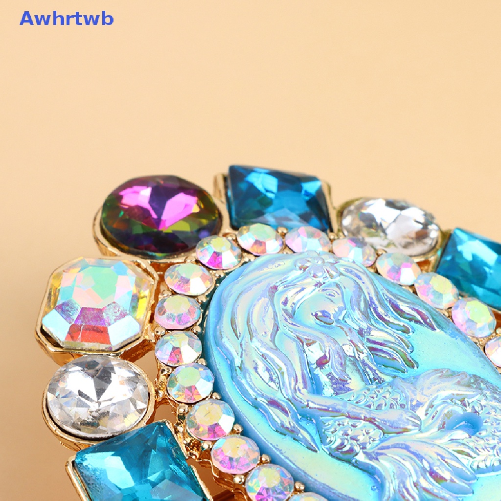 Ghim Cài Áo Hình Oval Đính Đá Thời Trang Cho Nữ Mới