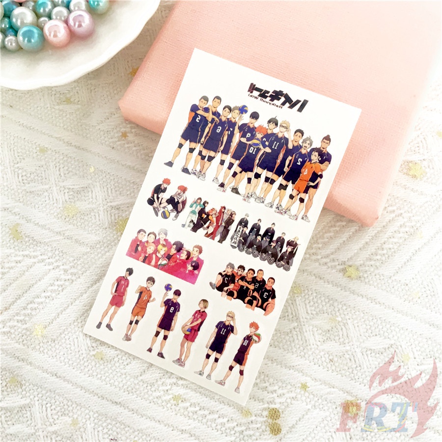 ❣️1 Tấm Anime Haikyuu!! Hình Xăm Dán Tạm Thời Mini Series 02❣️ Hình Xăm Dán Chống Thấm Nước Quyến Rũ