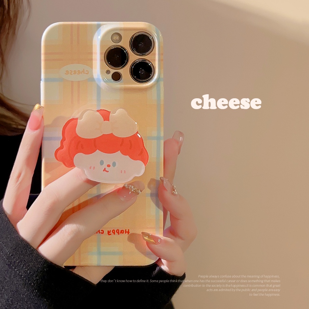 Ốp Điện Thoại Cứng Họa Tiết Hoạt Hình Cô Gái Dễ Thương Cho Iphone SE2020 7 / 8 Plus 14 X XR XM 11 12 13 PRO MAX AT0216