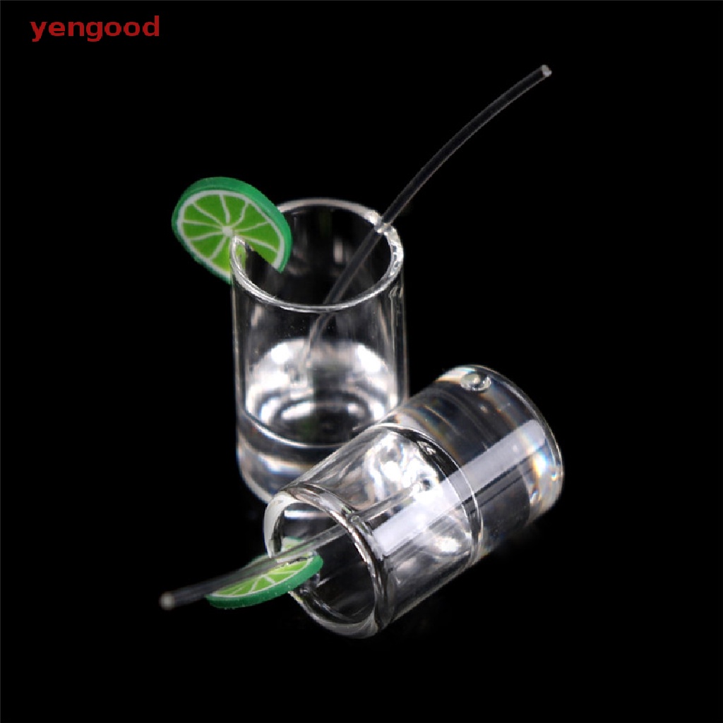 Set 2 Ly Nước Chanh Mini Tỉ Lệ 1: 12 Trang Trí Nhà Búp Bê