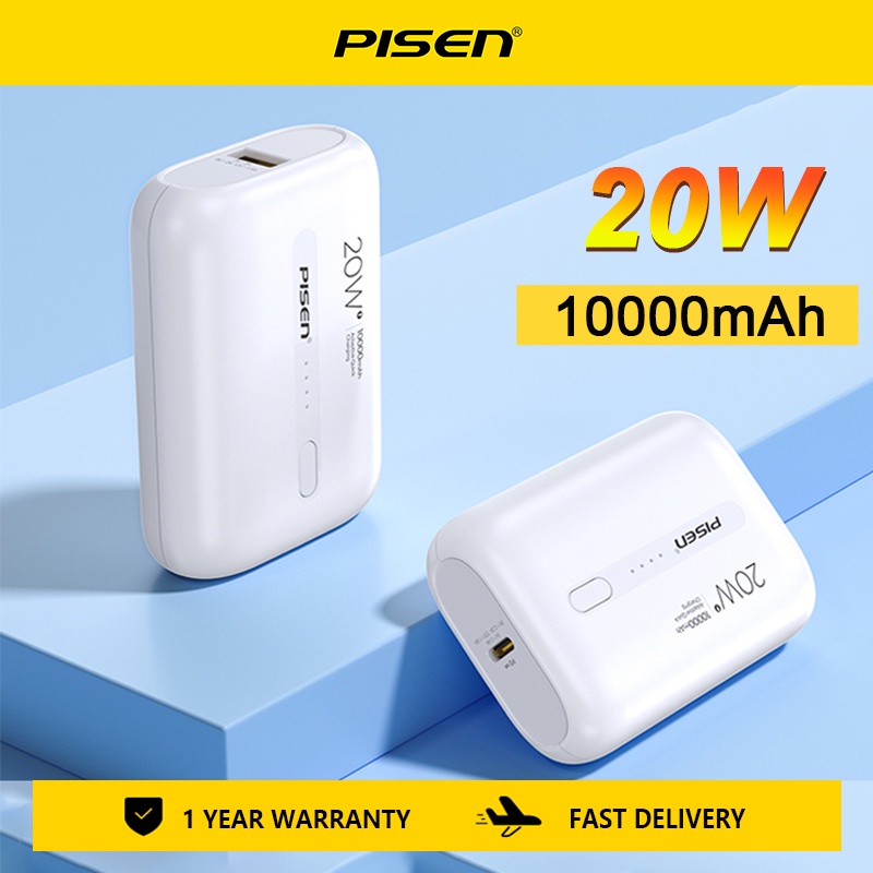 Cục Sạc Dự Phòng Pisen 10000mAh 20W Cho Điện Thoại Di Động