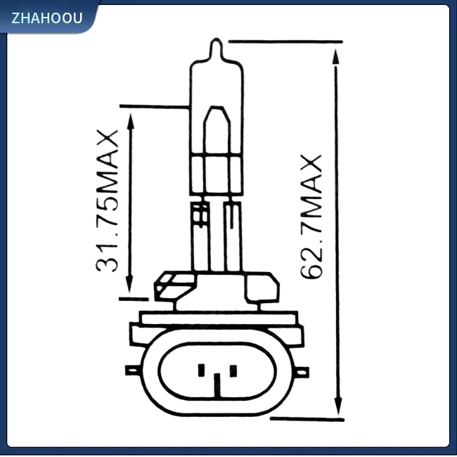 ☃Phụ Kiện Trang Trí Nhà Cửa Độc Đáo Sáng Tạo☃ Bóng Đèn Pha Halogen 27W DC12V 881 Siêu Sáng Thay Thế Chuyên Dụng Cho Xe Hơi