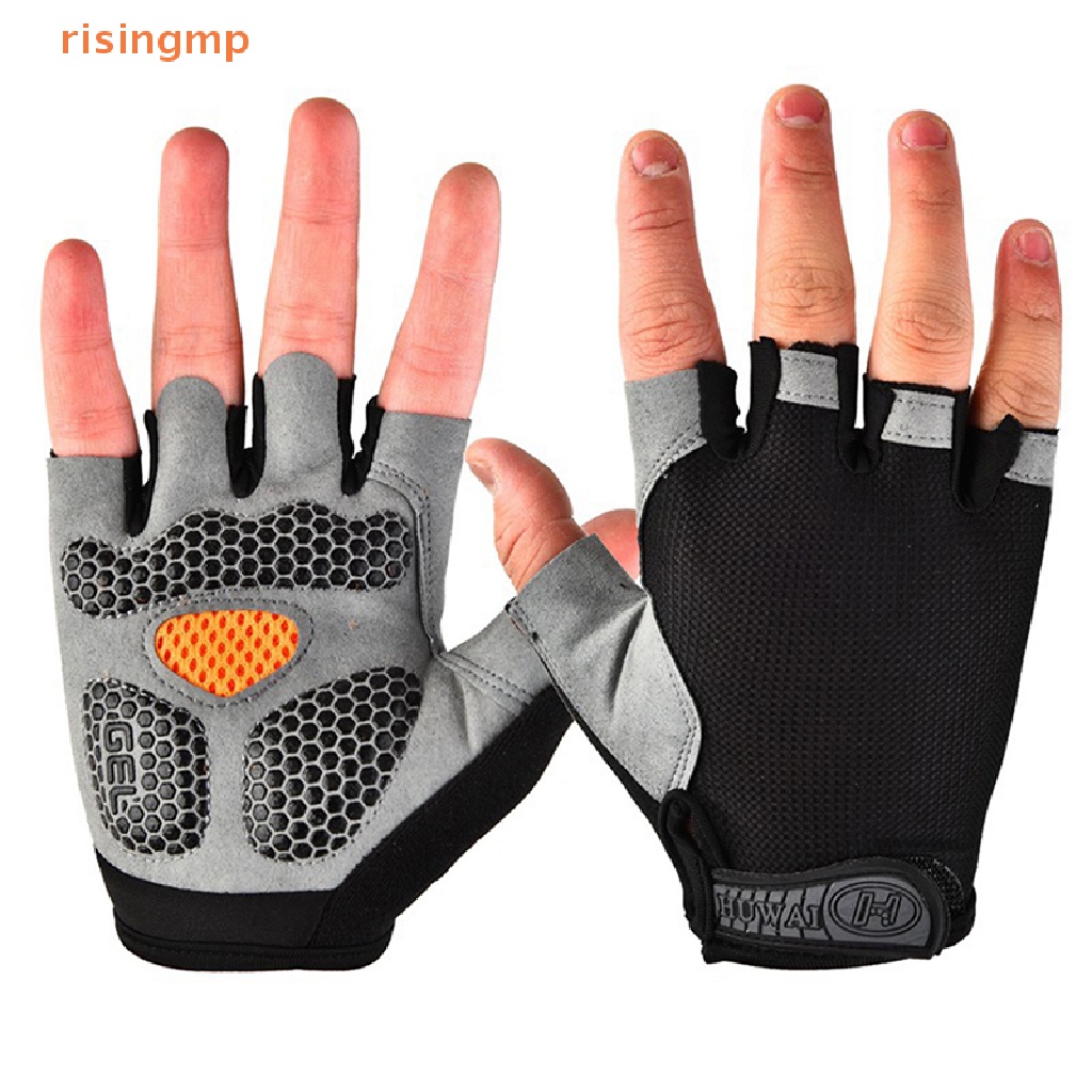 Găng Tay Thể Thao Nửa Ngón Chống Trượt Chống Mồ Hôi Thoáng Khí Cho Nam Nữ