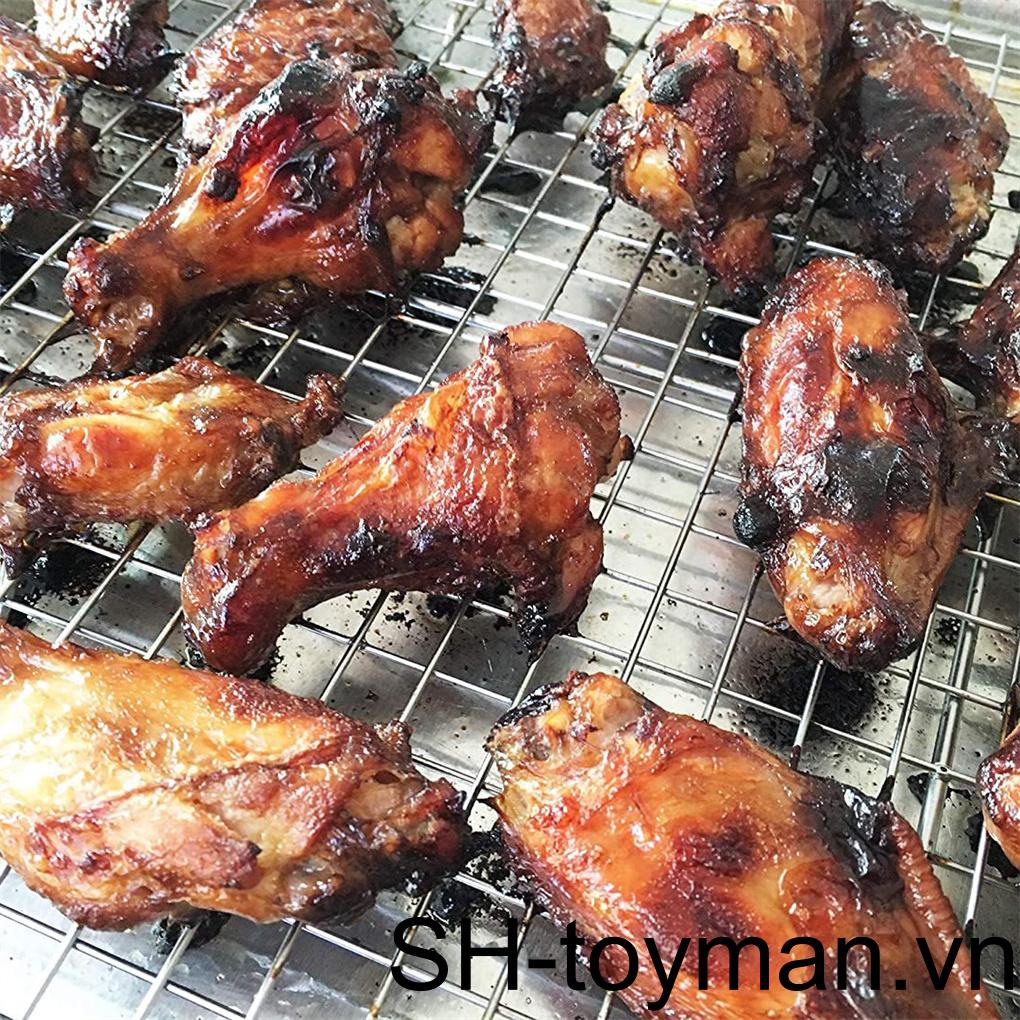 Vỉ Nướng Bằng Thép Không Gỉ 23 5x17 5x2 5cm Tiện Dụng Cho Nhà Bếp