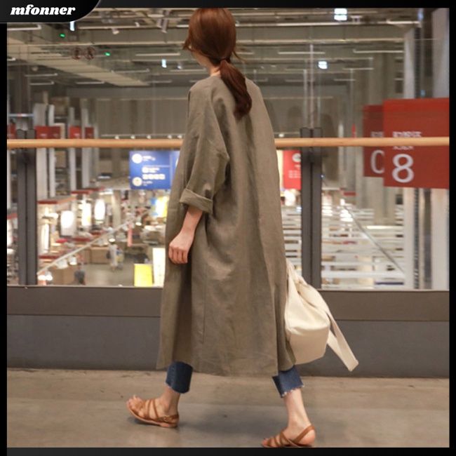 Áo Sơ Mi Tay Dài Dáng Rộng Màu Sắc Thời Trang Mùa Hè Cho Nữ