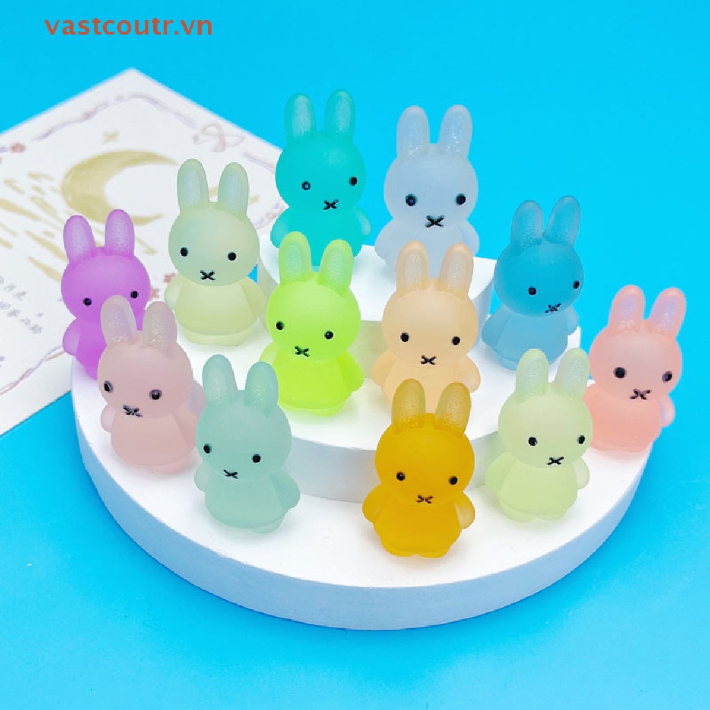 Set 5 Tượng Thỏ Dạ Quang Trang Trí