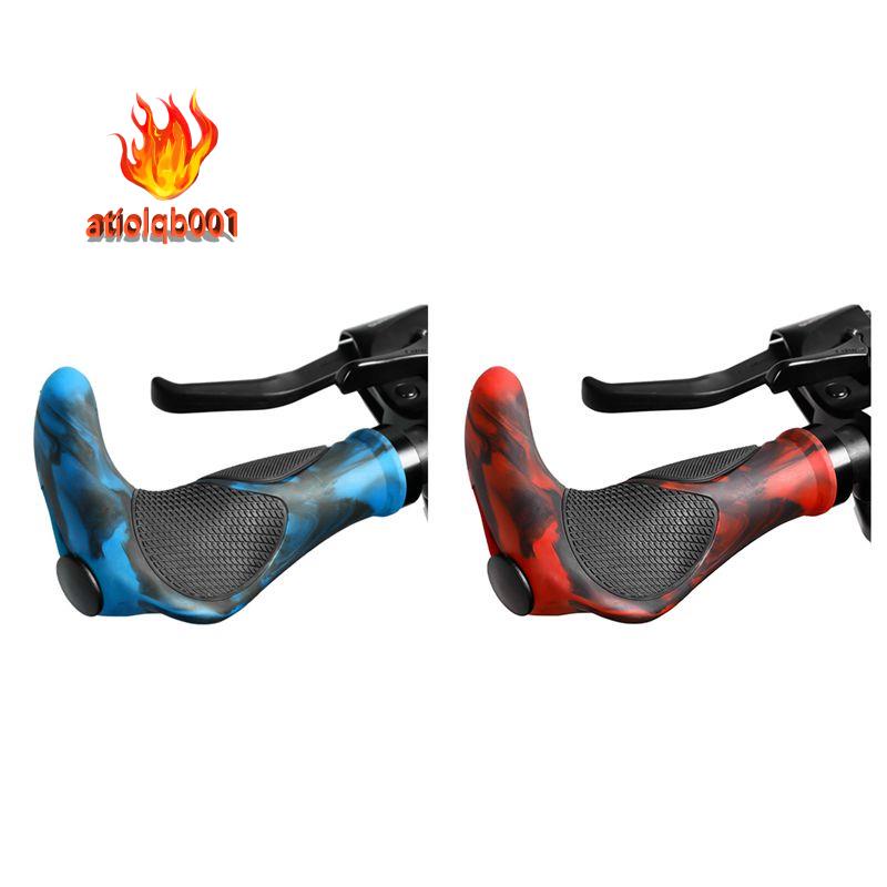 1 Cặp Tay Cầm Xe Đạp Bằng Hợp Kim Nhôm Và Cao Su Màu Xanh Dương