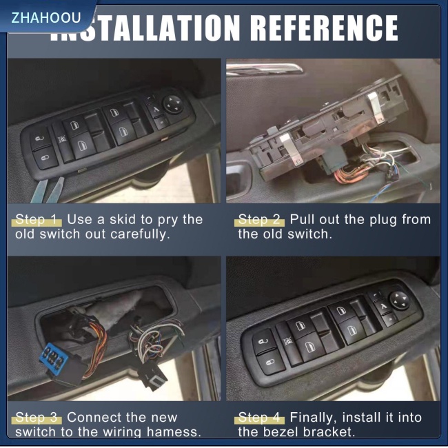 ☃Nhà Cửa☃ Công Tắc Điều Khiển Cửa Sổ Xe Hơi Cho I30 2008-2011 93570-2l010