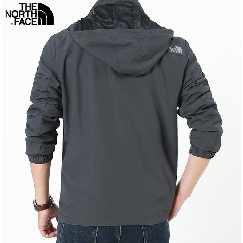 The North Face Áo Khoác Gió Có Mũ Trùm Chống Thấm Nước Cá Tính