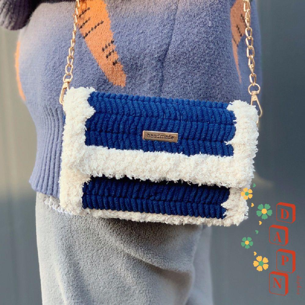 1 Túi Xách Vải Cotton Dệt Tay Thủ Công Thiết Kế Dễ Thương