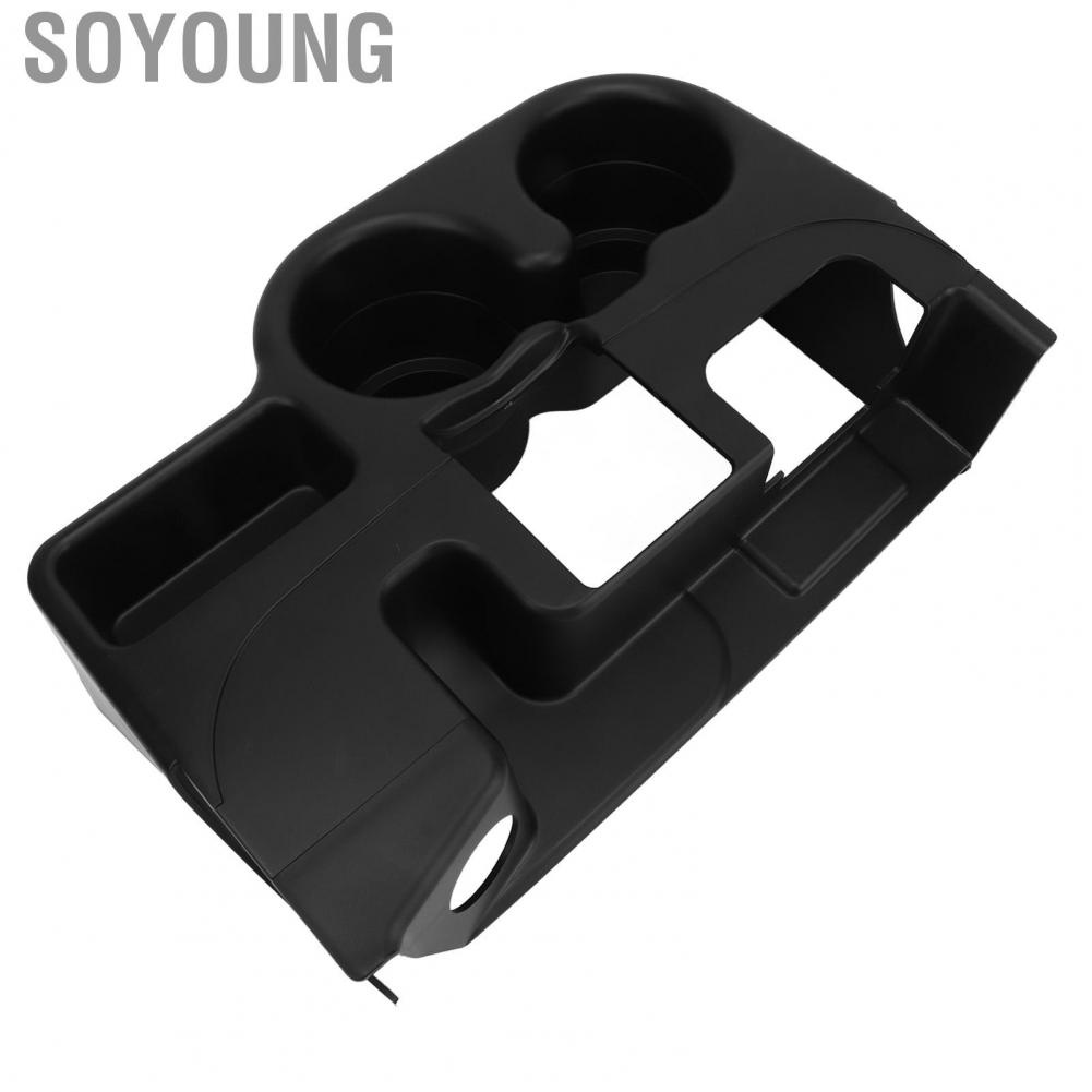 Soyoung Armrest Cupholder  Center Console Add On Cup Holder Direct Fit SS281AZAA Easy Clean  for Cars