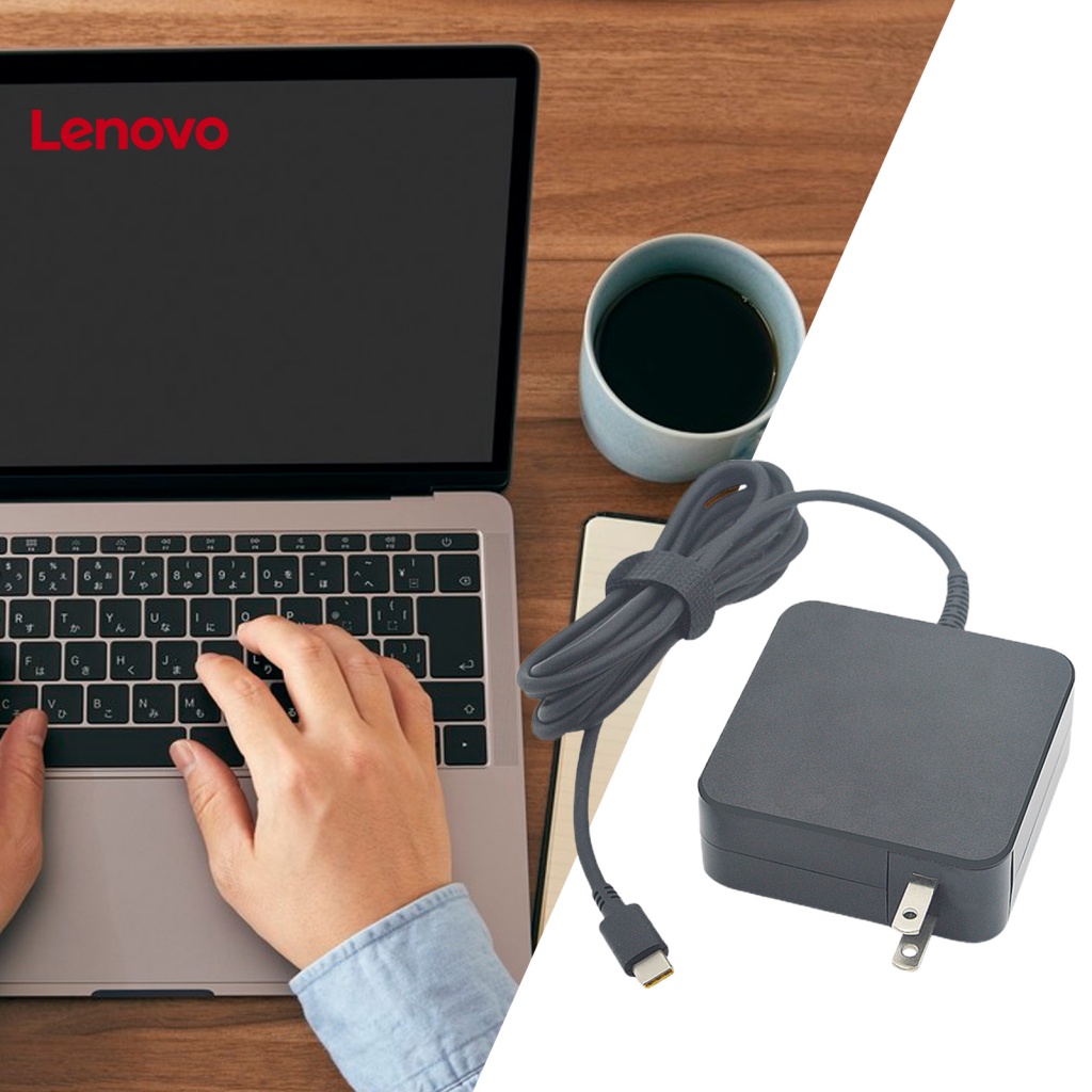 Cục sạc nhanh LENOVO chống cháy nổ phích cắm US Type-C 45W 65W thông dụng thích hợp cho Laptop