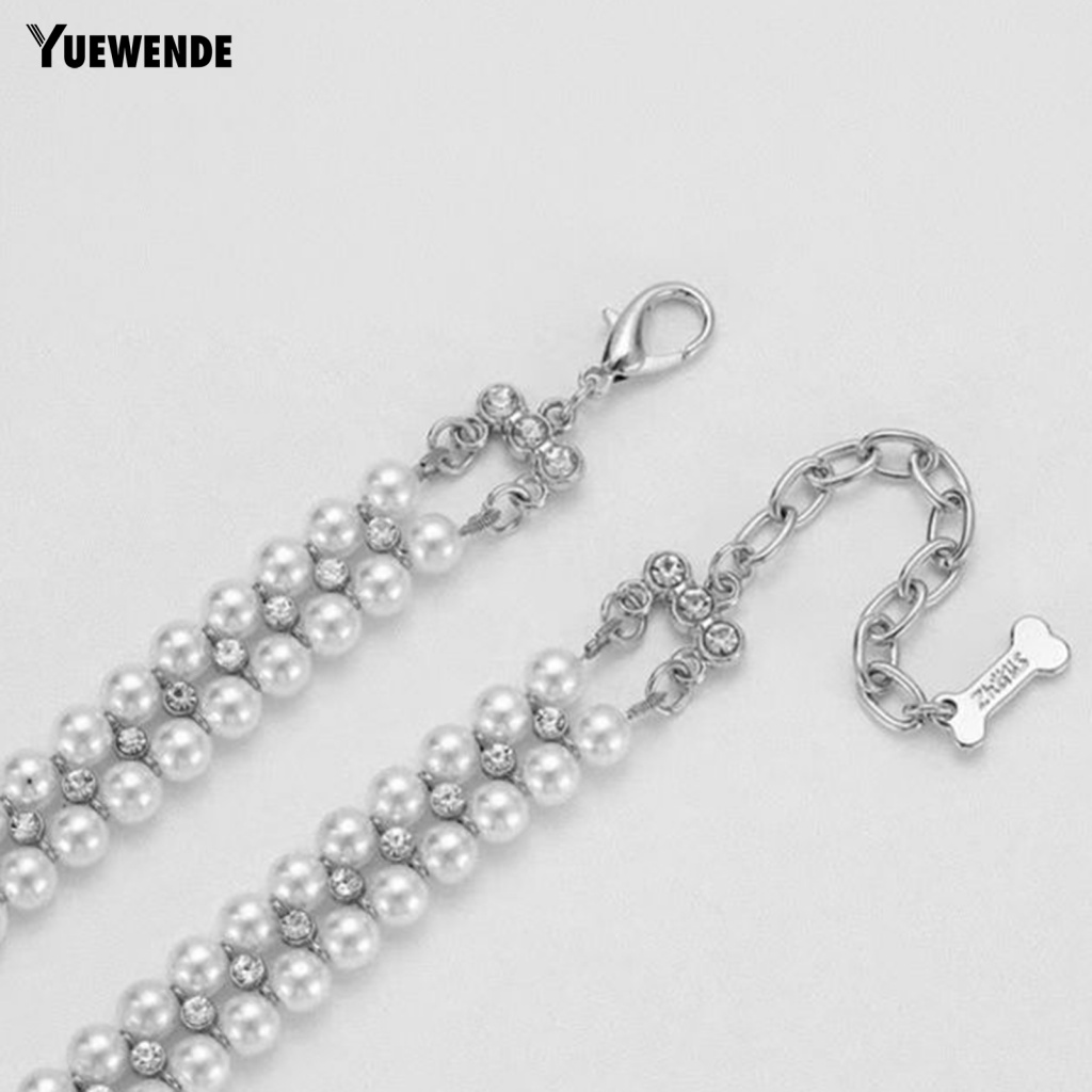 Vòng Cổ Đính Ngọc Trai Giả Tinh Tế Dành Cho Thú Cưng Cỡ Nhỏ / Vừa / Nhỏ