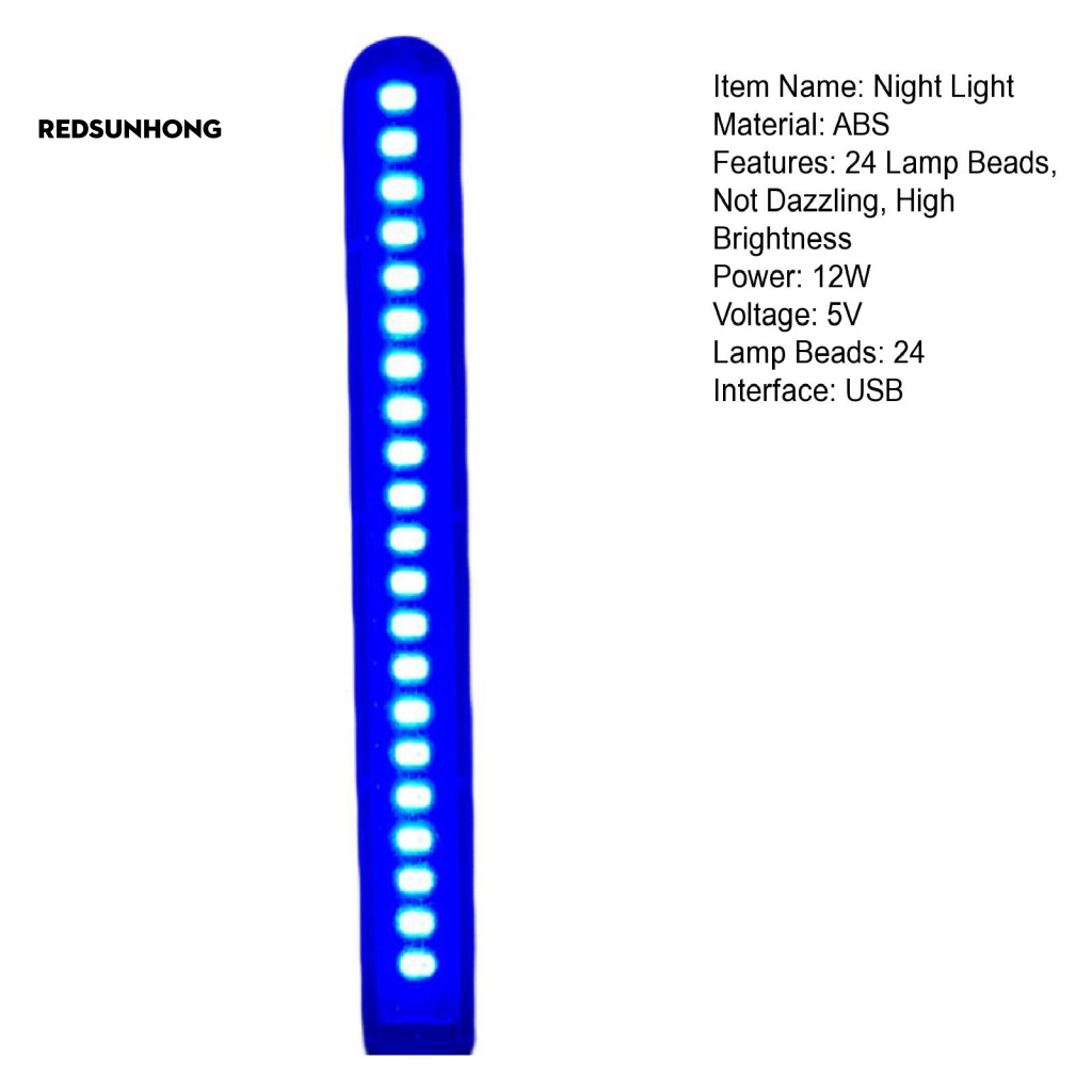 Rh.b Đèn Đọc Sách Ban Đêm Siêu Sáng Công Tắc Cảm Ứng