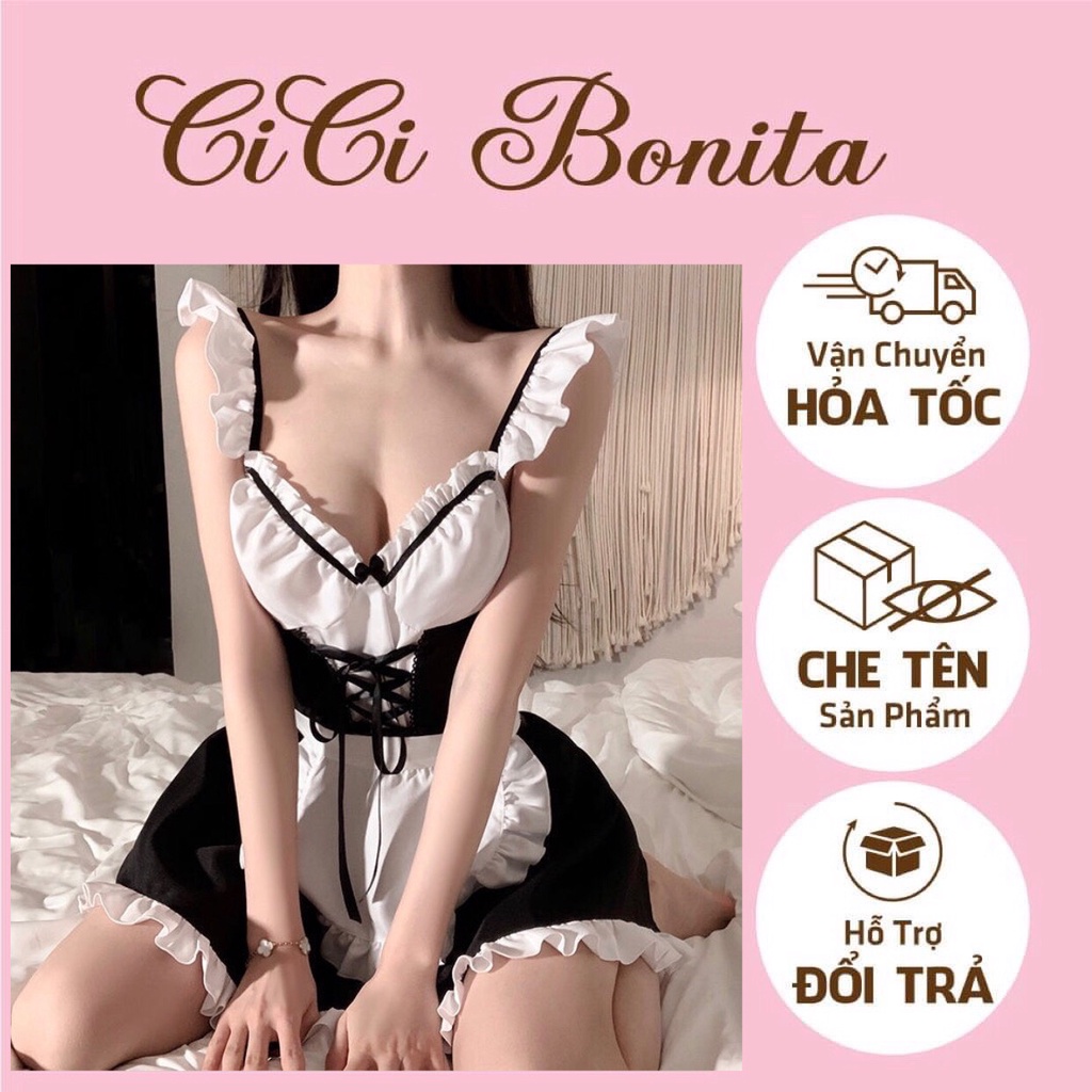 Đồ ngủ cosplay- hóa thân cô hầu Nhật Bản đáng yêu CP79 CICI BONITA HCM