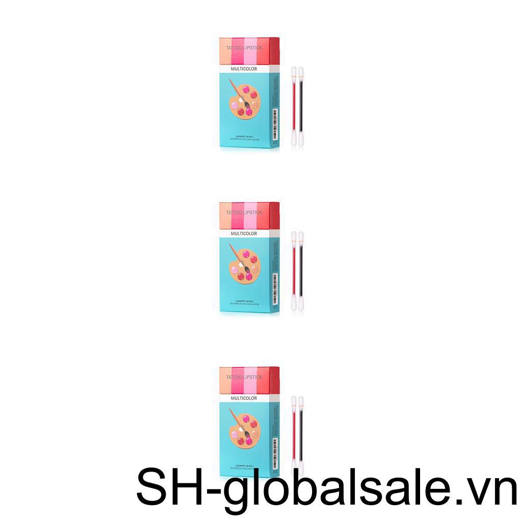 Set 1 / 2 / 3 / 5 Tăm Bông Cotton Dưỡng Ẩm Trang Điểm Môi Chuyên Nghiệp Cho Người Mới Bắt Đầu