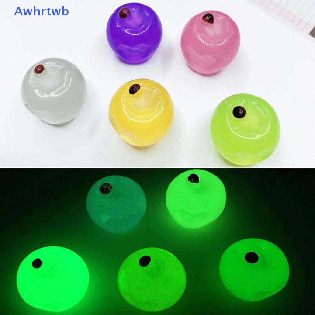 Bộ 5 Quả Táo Mini Bằng Nhựa Phát Quang Dùng Trang Trí Mới