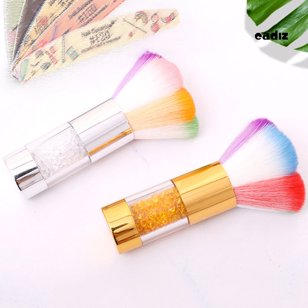 Bàn Chải Vệ Sinh Móng Tay Cầm Mềm Mại Bằng Lông Cứng Màu Cầu Vồng Tiện Dụng