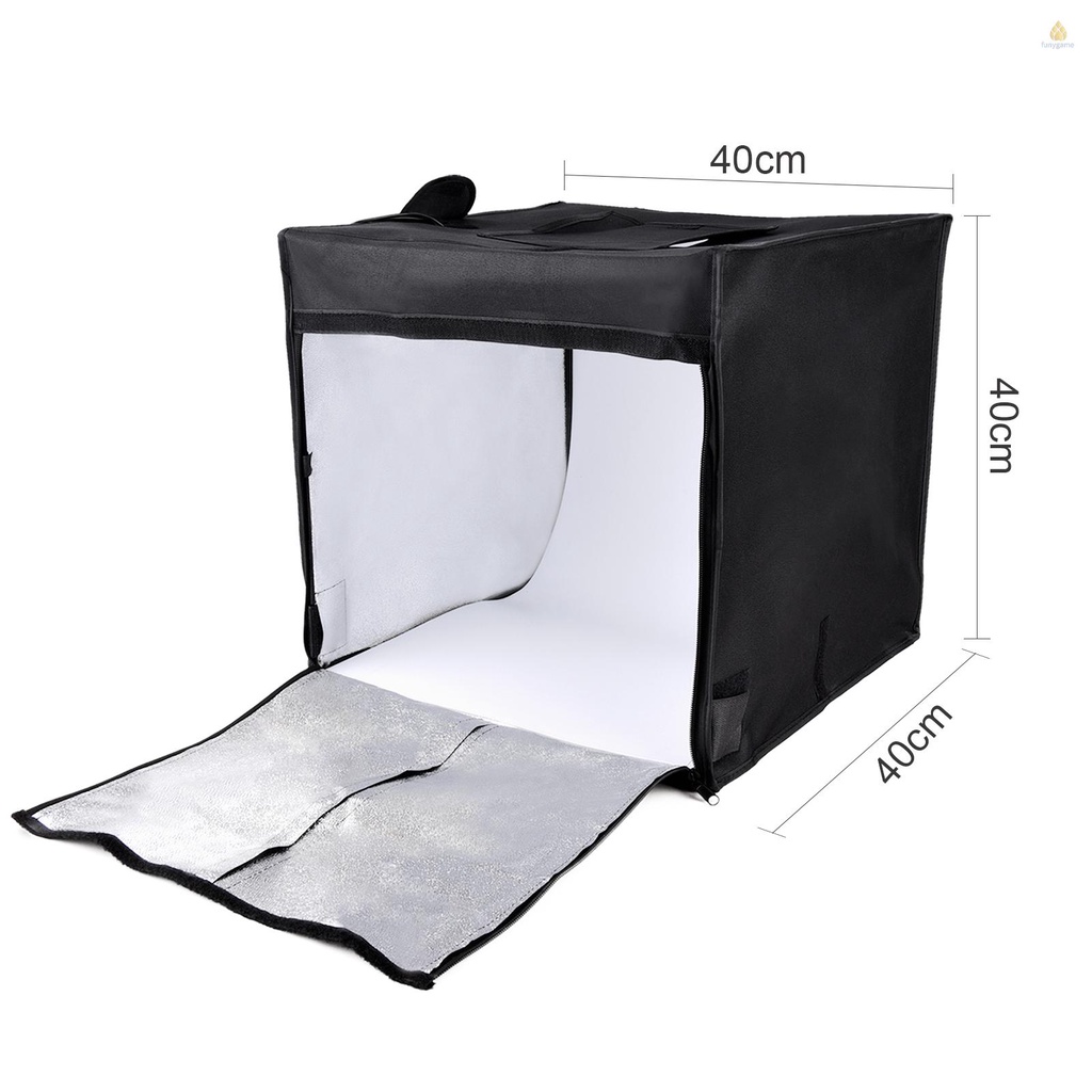 Hộp Đèn LED Chụp Ảnh Mini 40 * 40 * 40CM 144 Bóng 2800-5800K Có Thể Điều Chỉnh Nhiệt Độ