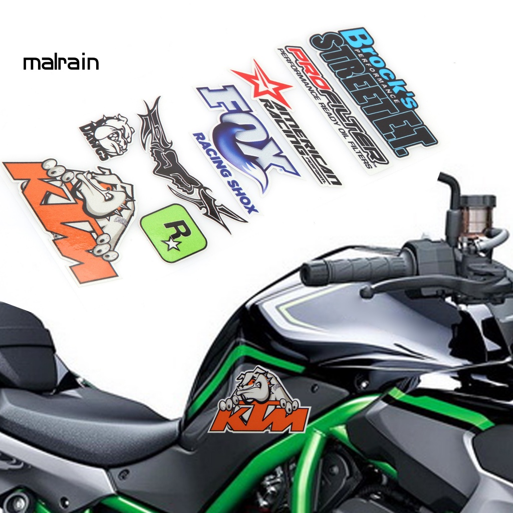 Bộ 5 Miếng Dán Trang Trí Xe Mô Tô Chống Mòn Bền Bỉ