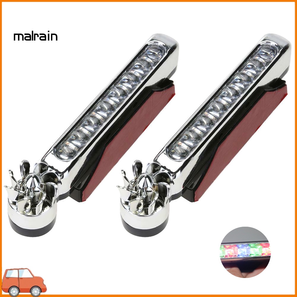 Bộ 2 Đèn LED Tín Hiệu Tự Động Dùng Cho Xe Hơi Chạy Bằng Năng Lượng Gió