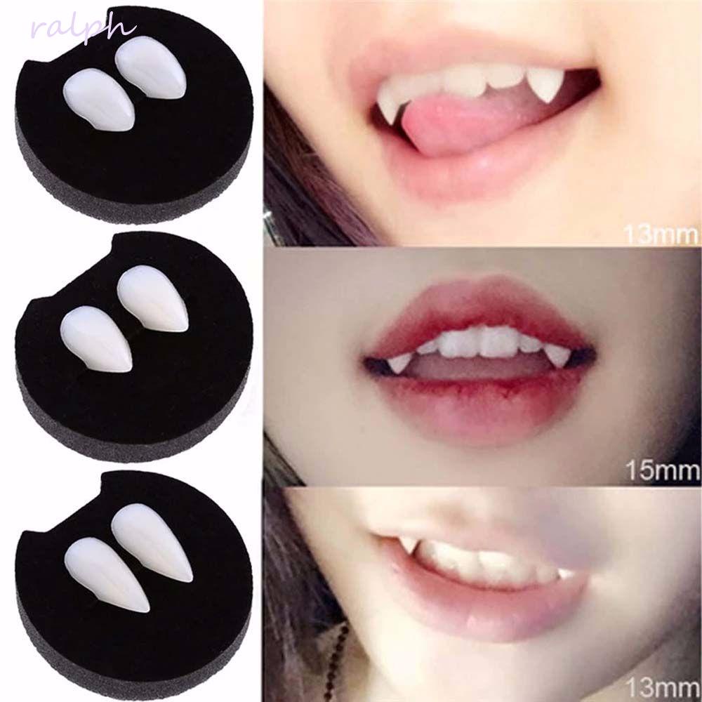 Set 2 Răng Nhựa Resin Dùng Làm Đạo Cụ Hóa Trang Độc Đáo