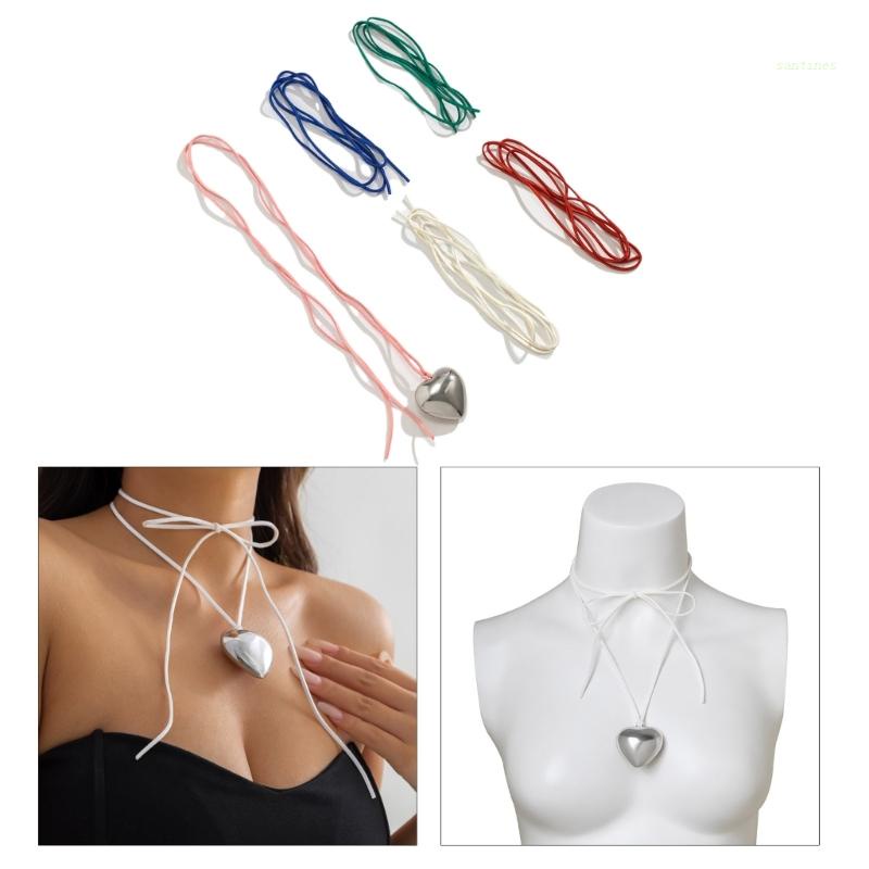 Vòng cổ Mặt Hình Trái Tim Xinh Xắn Cho Nữ