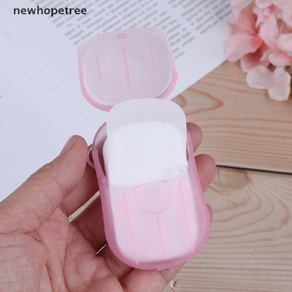 Hộp 20 Xà Phòng Giấy Mini Dùng Một Lần Tiện Dụng