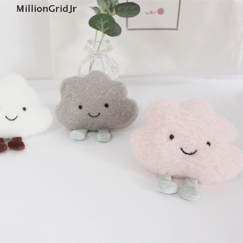 Ghim Cài Áo Hình Đám Mây Phối Lông Đơn Giản Dễ Thương JR