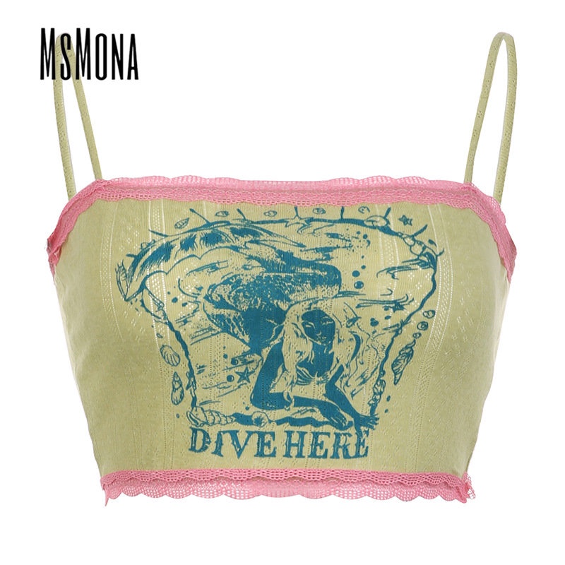 Áo Tank Top Sát Nách Dáng Ôm In Chữ Phối Màu Tương Phản Thời Trang 2023 Quyến Rũ Cho Nữ