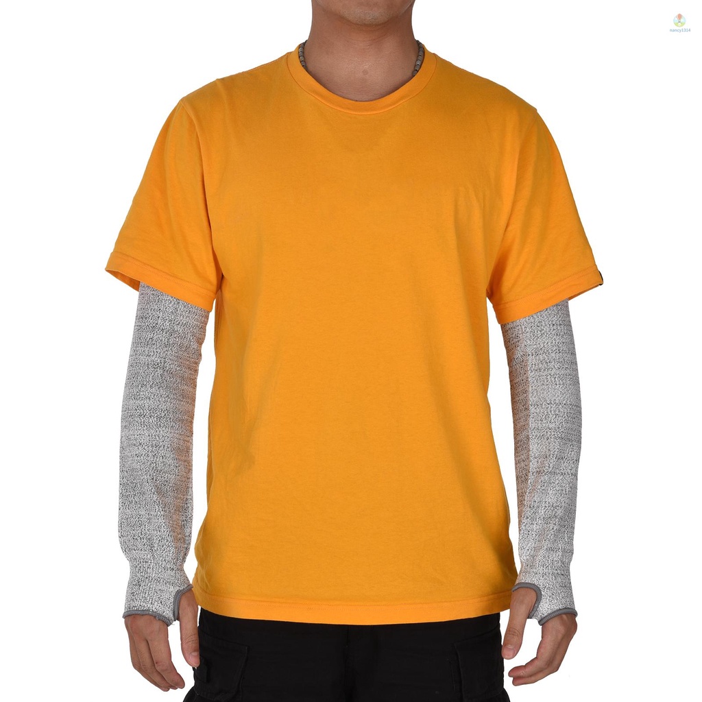 1 Cặp Ống Bảo Vệ Cánh Tay Chống Cắt 45cm Cấp 5 Có Lỗ Ngón Tay Cái Bảo Vệ An Toàn Khi Làm Vườn