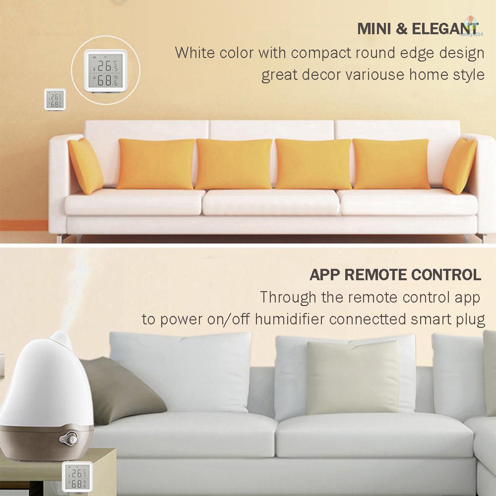 Bộ Cảm Biến Nhiệt Độ Và Độ Ẩm WiFi Thông Minh Alexa 230ft